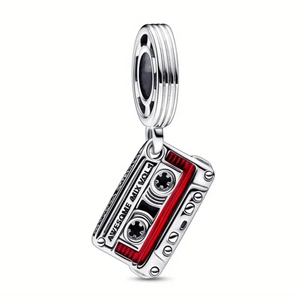 New Retro Guardians of the Galaxy Cassette Tape Charm-Pandora Compatible